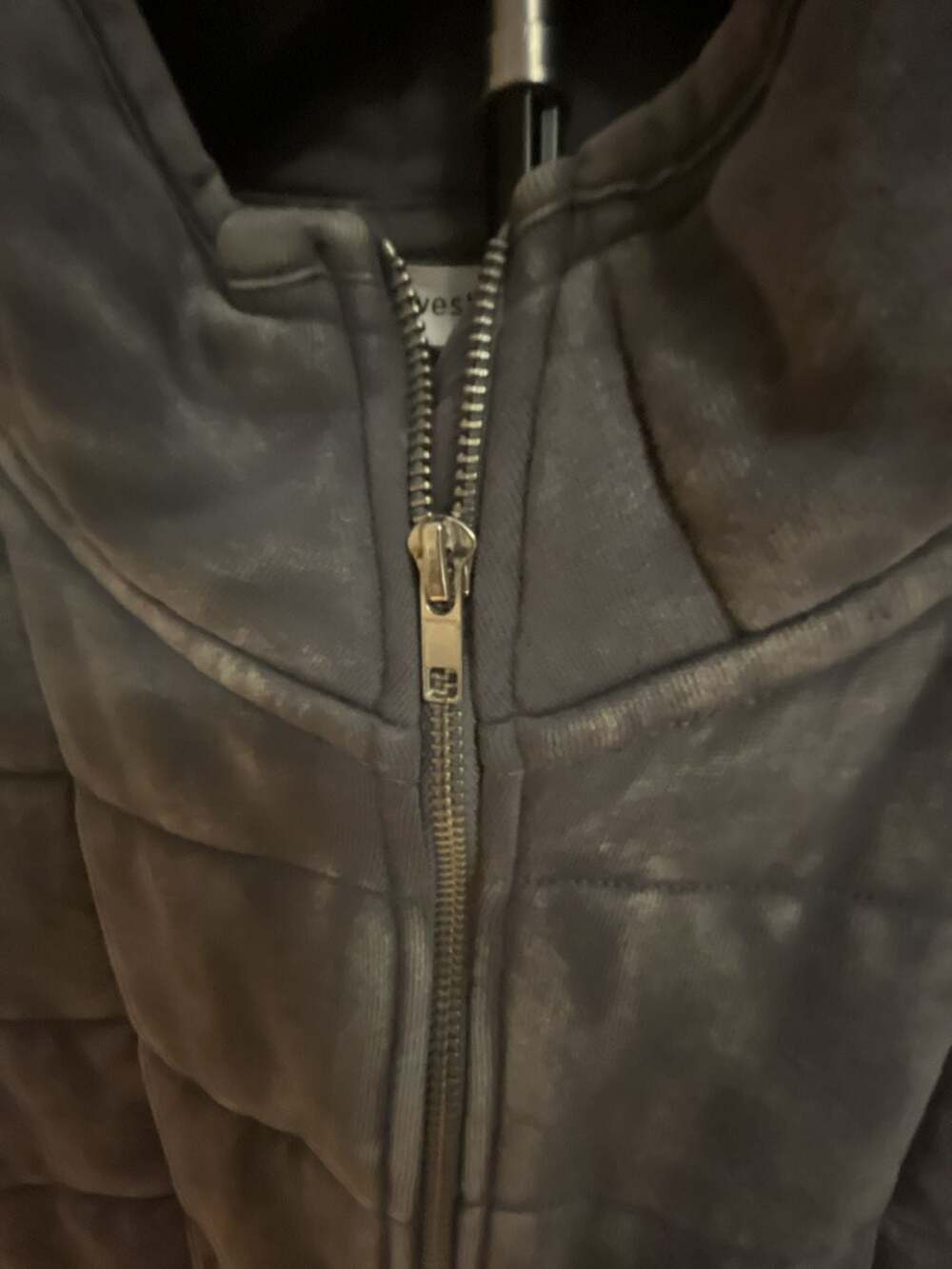 Westbound Grey Quilted Puffer Vest